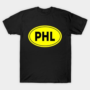 PHL Airport Code Philadelphia International Airport USA T-Shirt